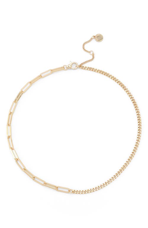 Allsaints Mix Chain Necklace In Gold
