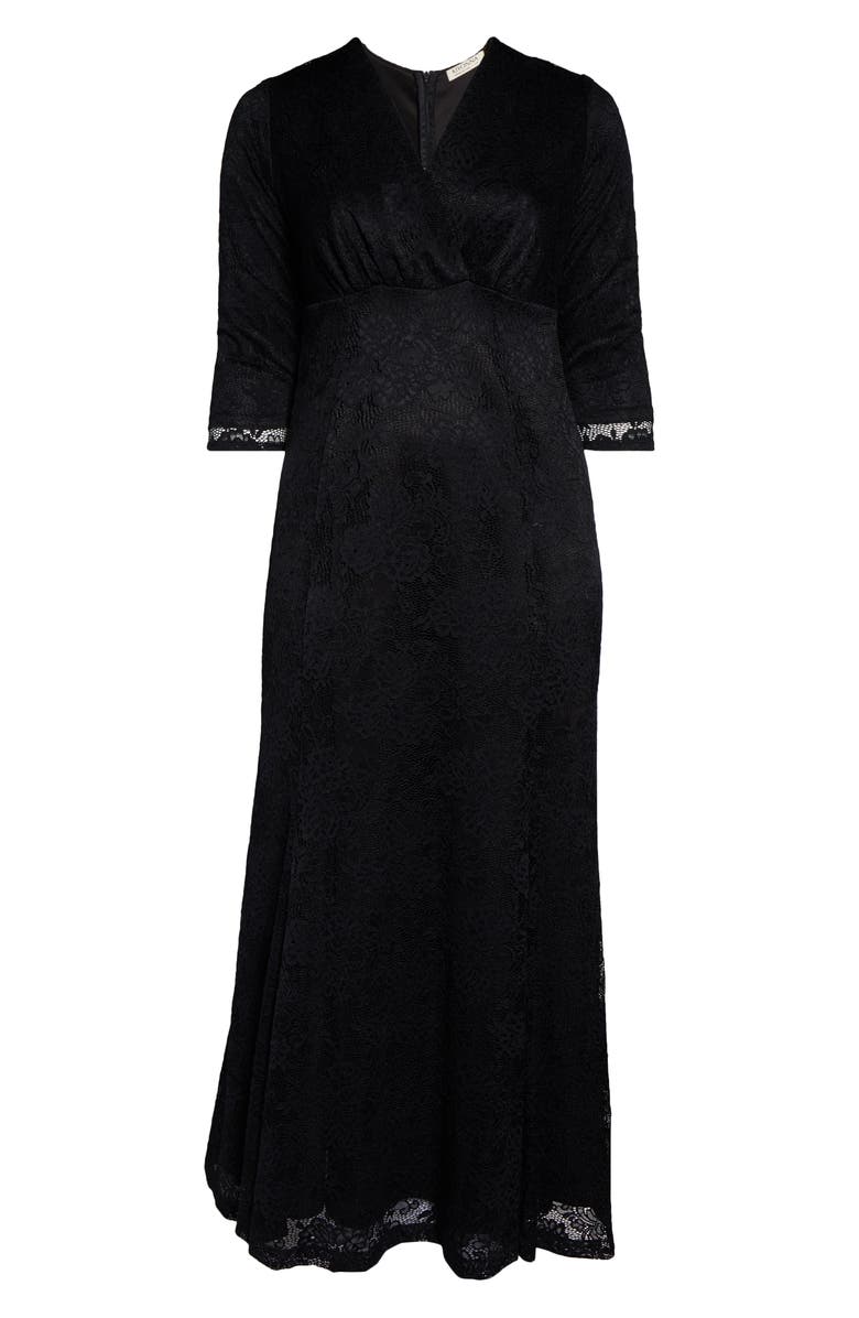 Kiyonna Lace Affair Empire Waist Gown, Alternate, color,