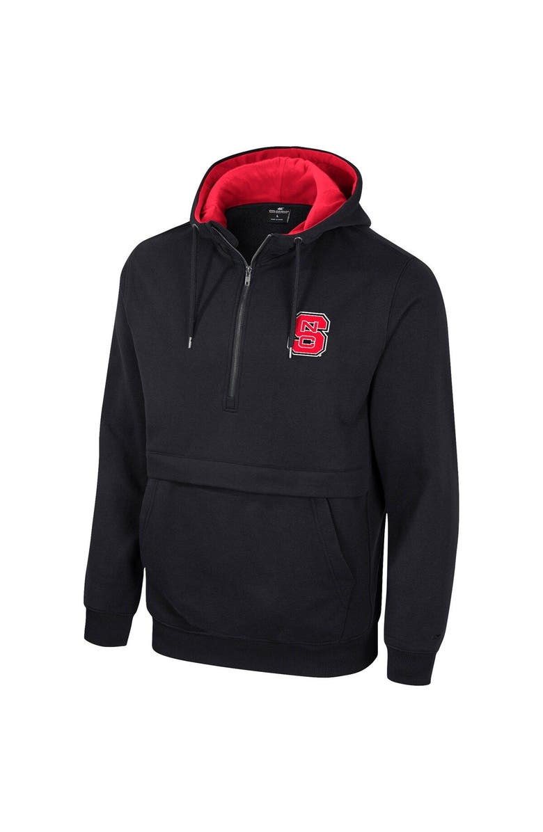 COLOSSEUM Men's Colosseum Black NC State Wolfpack Half-Zip Hoodie, Alternate, color, Black
