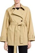 Theory Relaxed Double Breasted Trench Coat