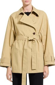 Theory Relaxed Double Breasted Trench Coat