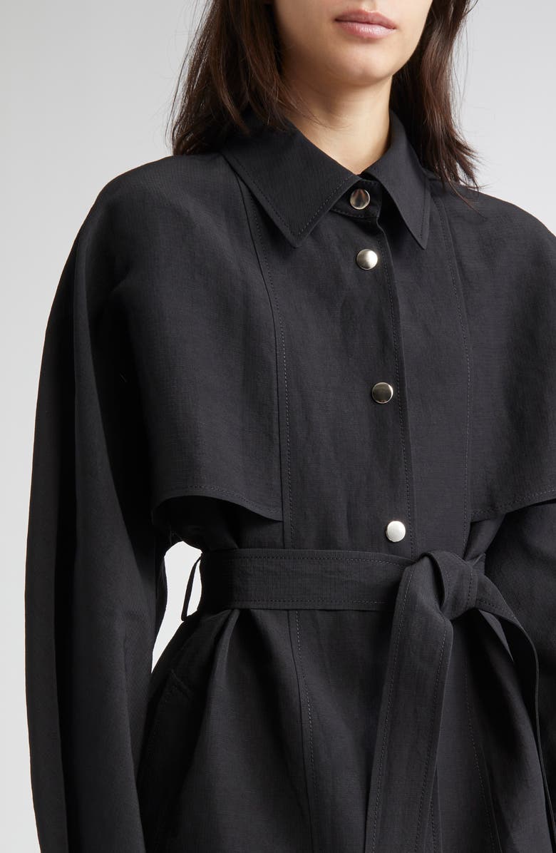 PARTOW Delaney Trench Coat, Alternate, color, Black