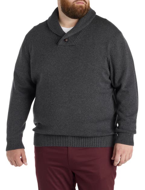 Big & Tall Shawl Collar Pullover