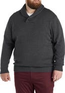 Oak Hill by DXL Big & Tall Shawl Collar Pullover
