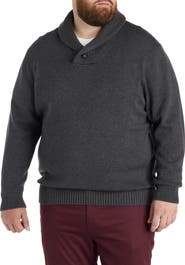 Oak Hill by DXL Big & Tall Shawl Collar Pullover
