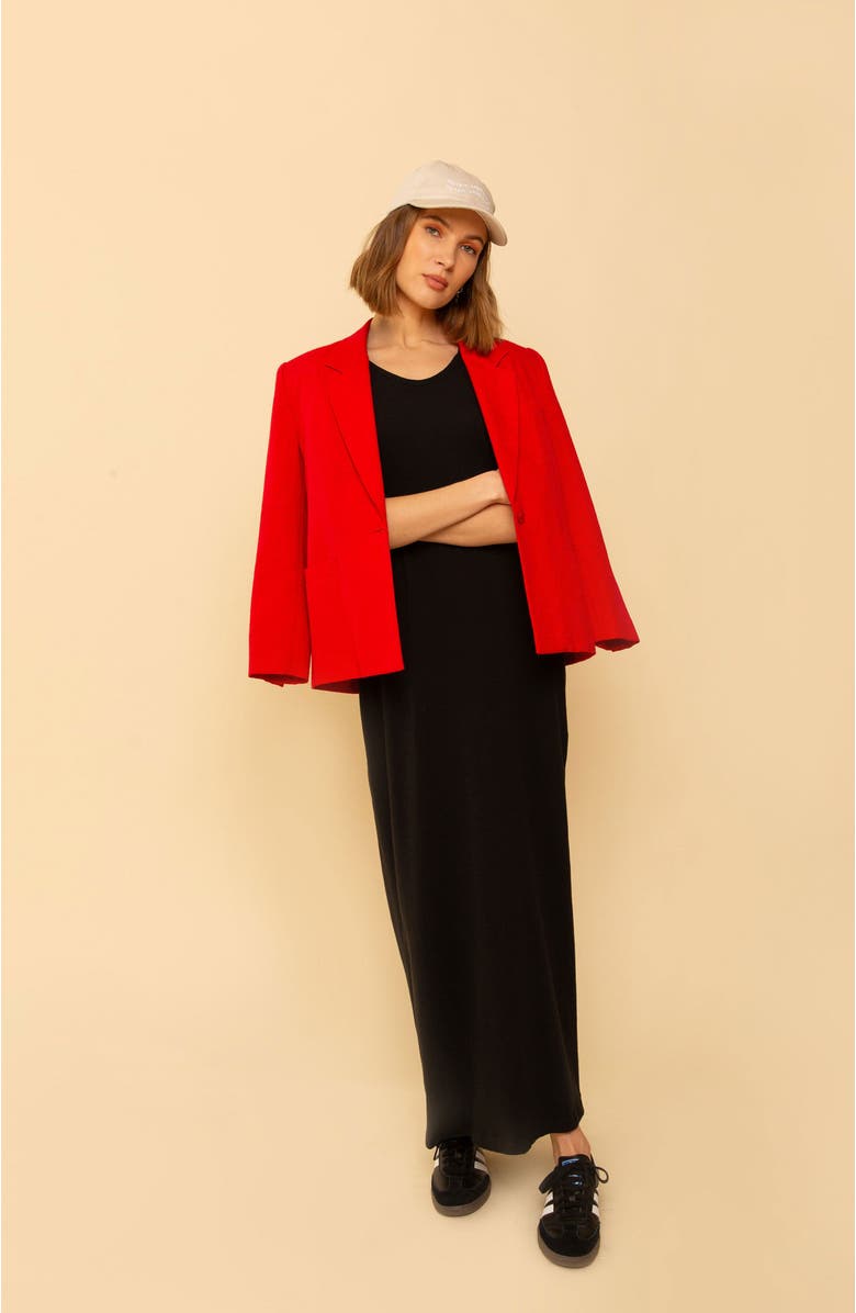 Whimsy + Row Blake Dress, Alternate, color, Black