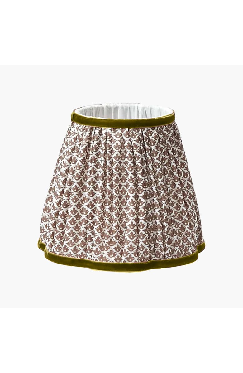 Mrs. Alice Lotus Lampshade, Main, color, Brown