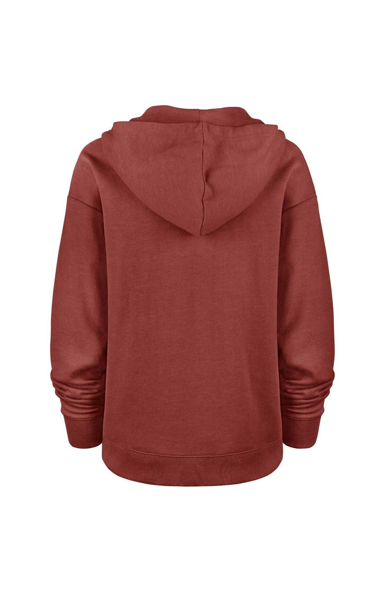 '47 Women's '47 Heathered Burgundy Washington Commanders Color Rise Kennedy Pullover V-Neck Hoodie, Alternate, color, Burgundy