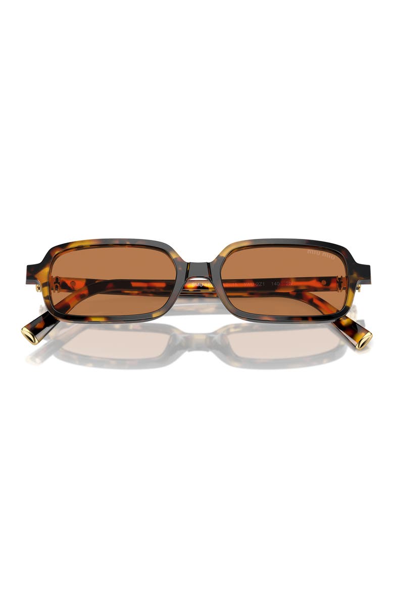52mm Rectangular Sunglasses, Main, color, BLOND HAVANA