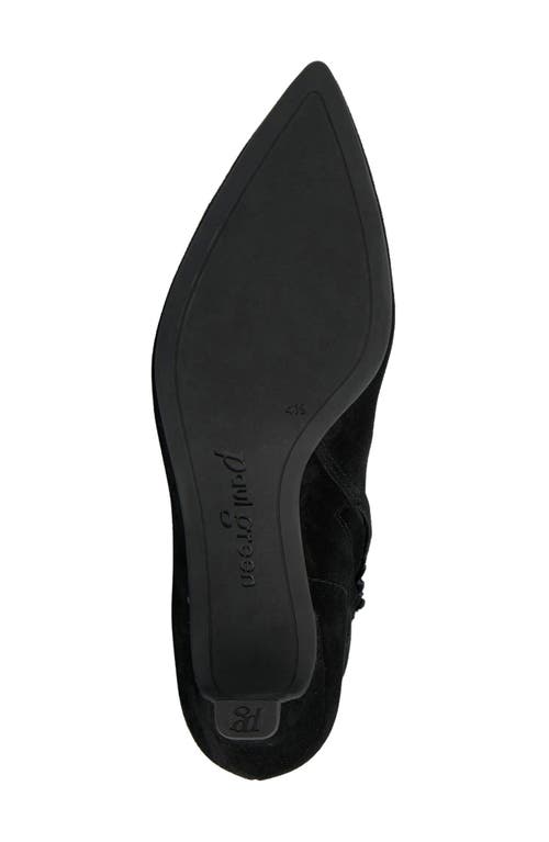 Paul Green Ciara Pointed Toe Kitten Heel Bootie In Black