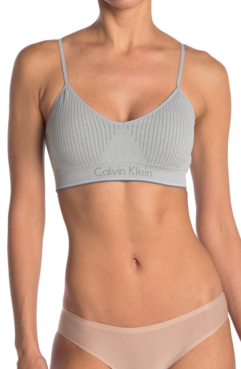 Calvin Klein Surface Seamless Light Lined Bralette, Main, color,