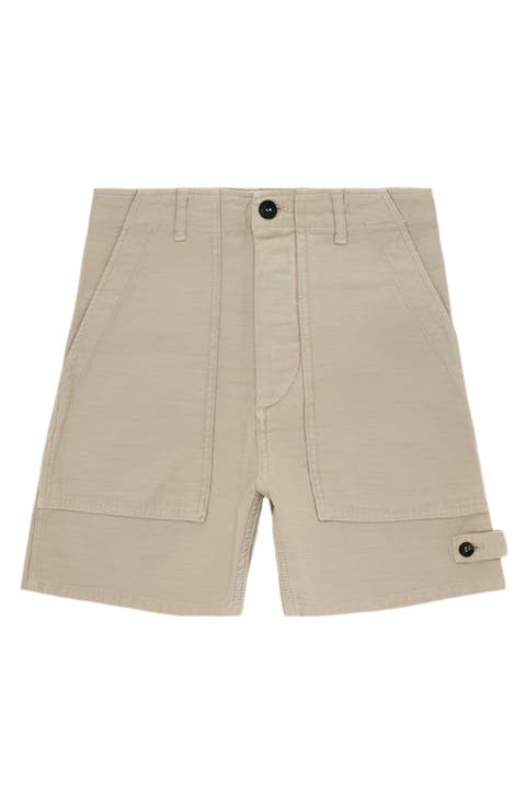 Jim Fatigue Cotton Satin Shorts
