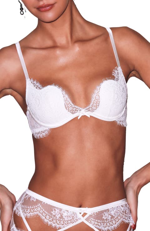 Frankie Underwire Lace Plunge Demi Bra
