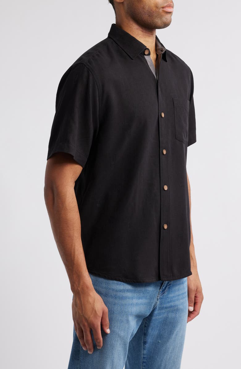 Tommy Bahama Call Me Old Fashioned Short Sleeve Silk Button-Up Shirt, Alternate, color, 