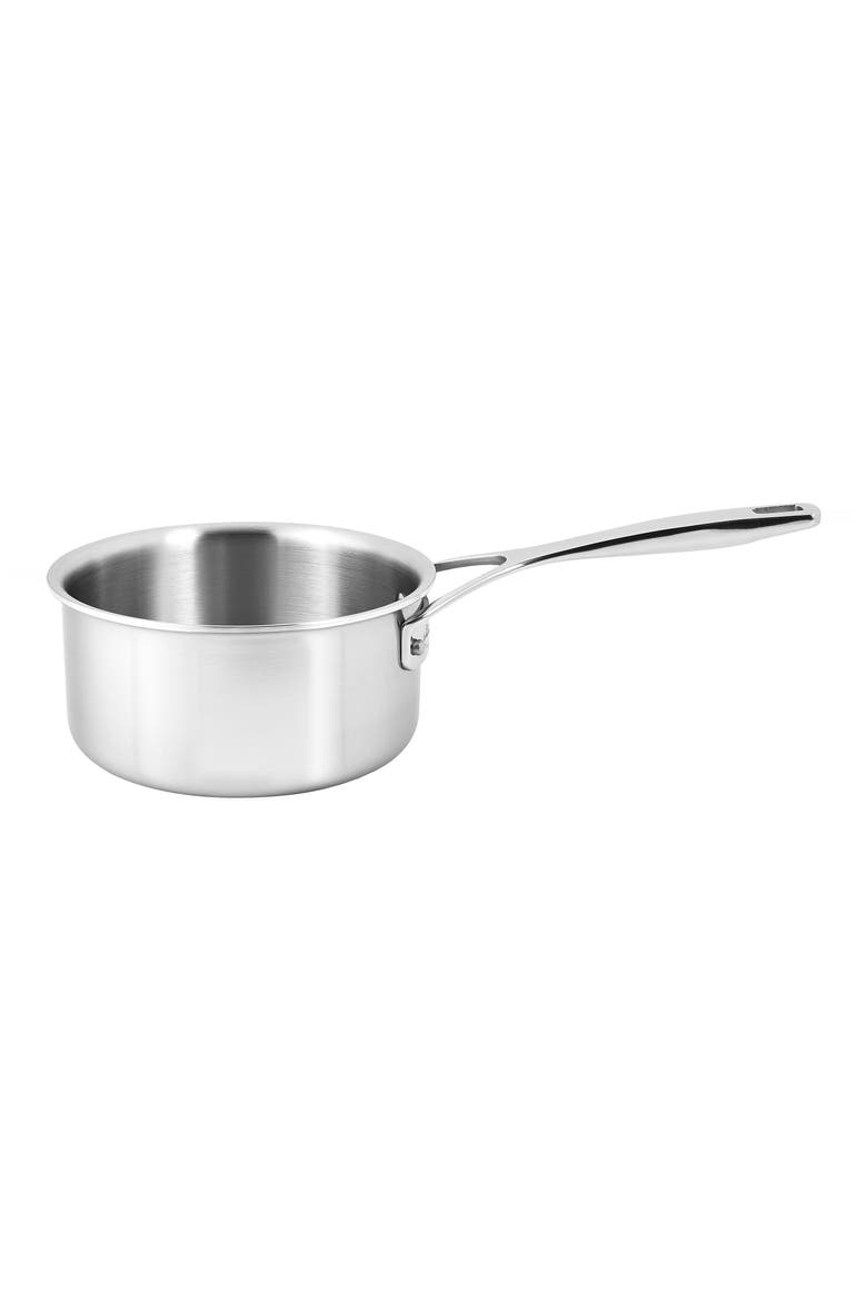 Essential 5-Ply 18/10 Stainless Steel Saucepan with Lid, Alternate, color, STAINLESS STEEL