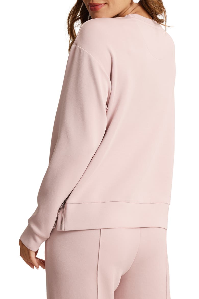 Palm Voyage Side Zip Sweatshirt, Alternate, color, PETTICOAT PINK