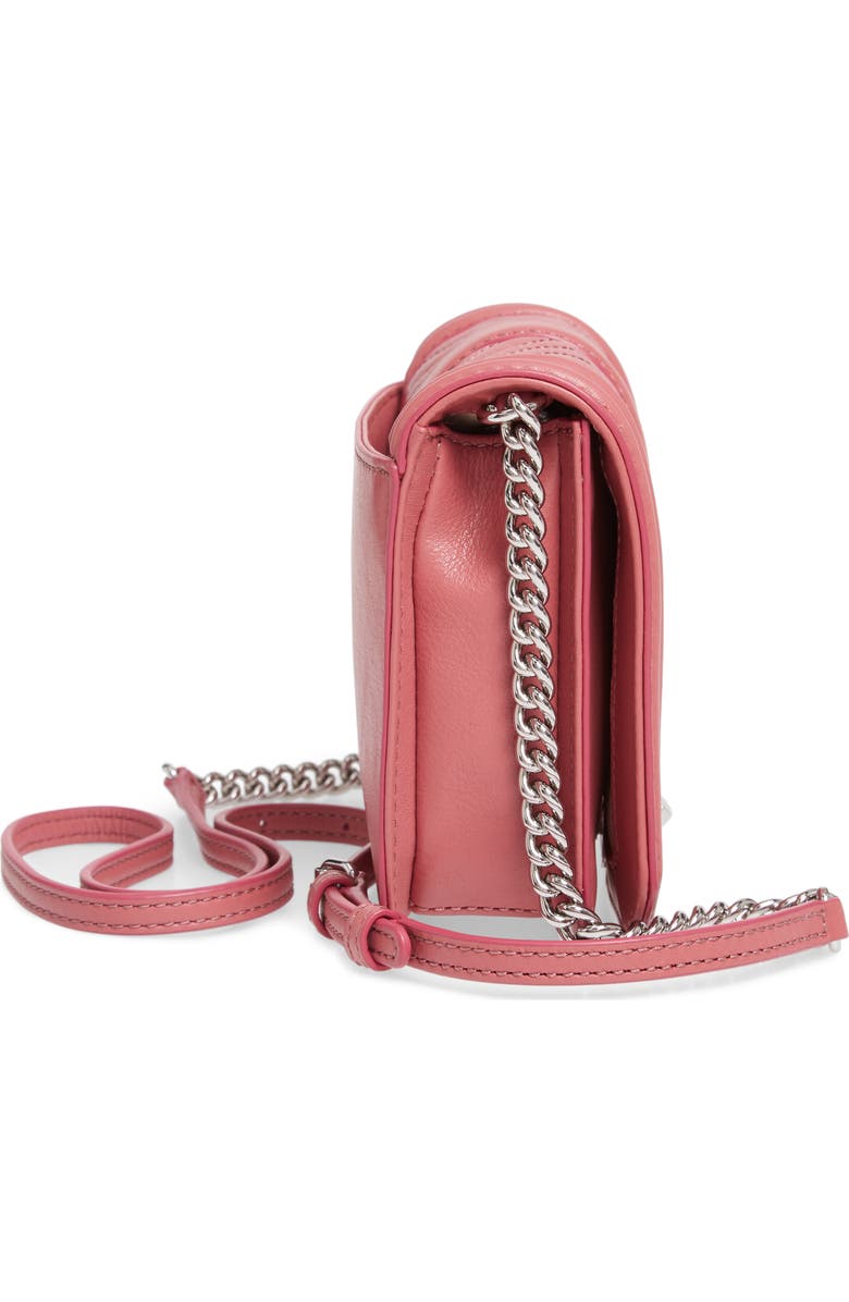 Rebecca Minkoff Small Love Chevron Quilted Leather Crossbody Bag, Alternate, color,