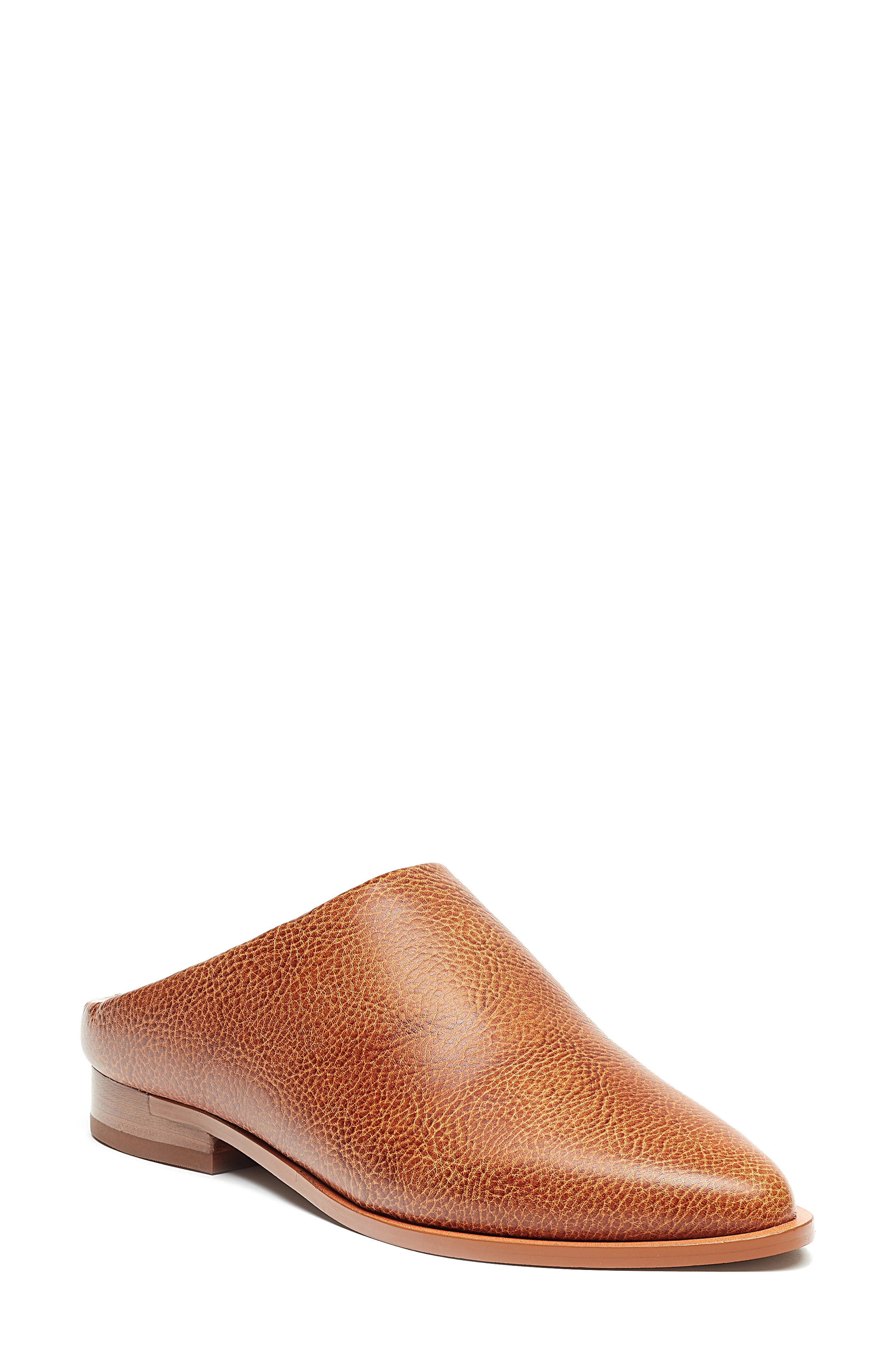 Sail Faux Shearling Mule, Main, color, SADDLE