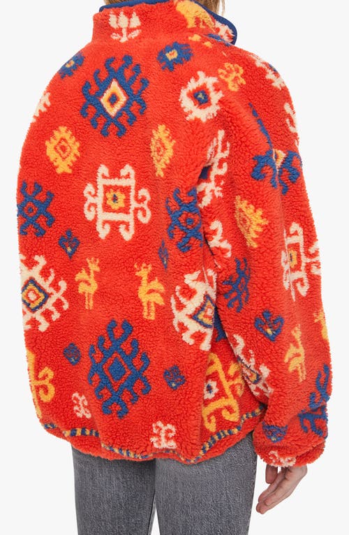 Mother The Heat Lamp Faux Fur Jacket In Blue