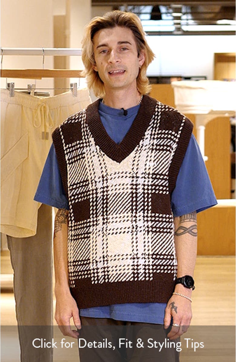 Avon Plaid Sweater Vest, sales video thumbnail