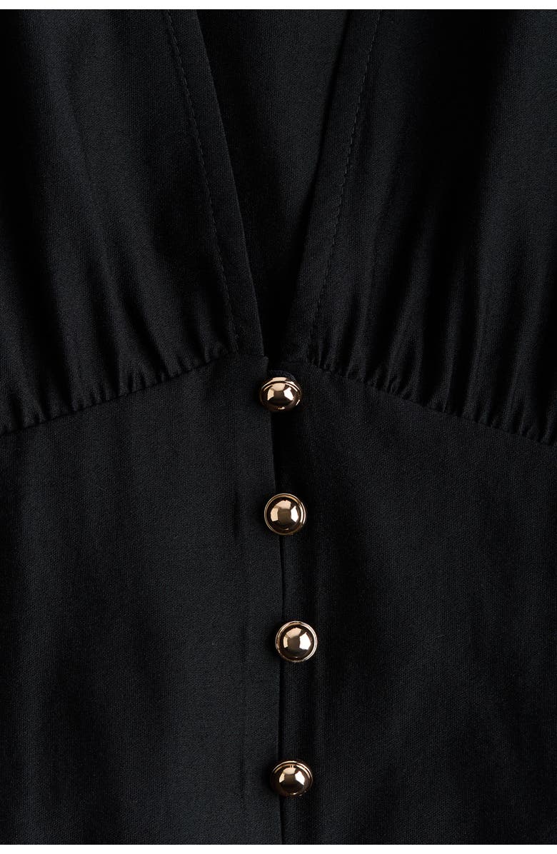 H&M V-neck Blouse, Alternate, color, Black