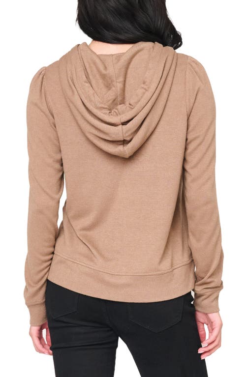 Gibsonlook Chic Luxe Alpine Hoodie In Brown