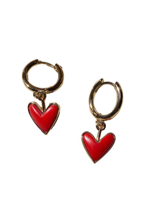 Sweetheart Huggie Earrings