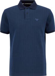 Barbour Harworth Textured Stripe Cotton Polo
