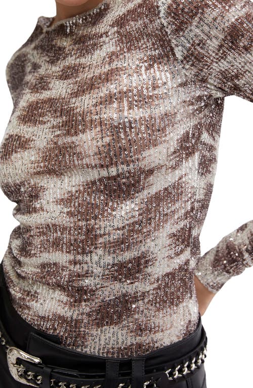 Free People Gold Rush Sequin Top