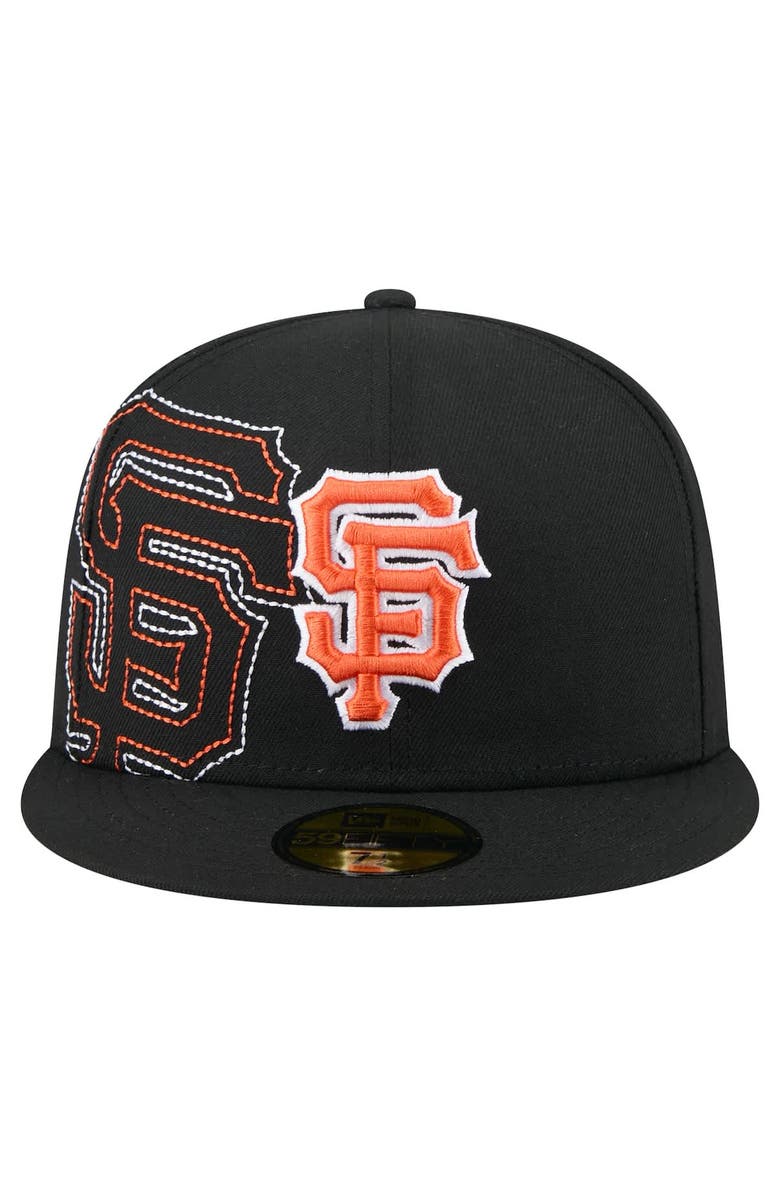 New Era Men's New Era Black San Francisco Giants Yarn Stitch 59FIFTY Fitted Hat, Alternate, color, Black