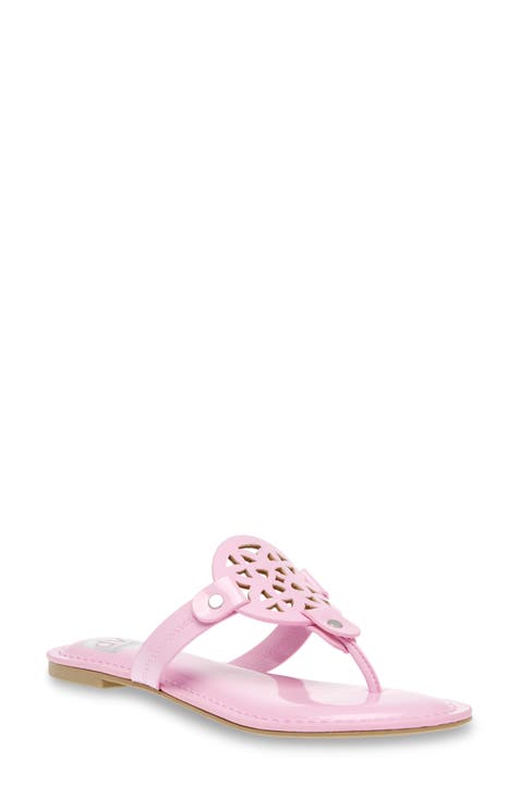 Gotie Laser Cut Studded Thong Sandal (Women)