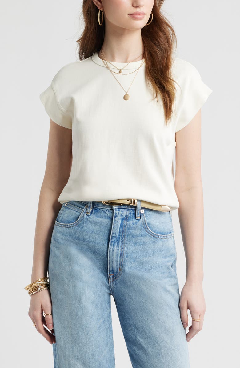 Treasure & Bond Drop Shoulder T-Shirt, Main, color, Ivory Egret
