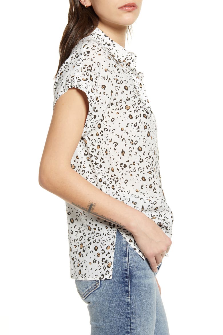 Whitney Plaid Shirt, Alternate, color, WHITE MOCHA LEOPARD