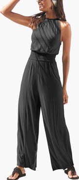 LASCANA Women's Halter Neck Jumpsuit