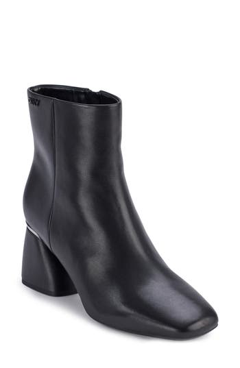 Dkny Caleena Block Heel Bootie In Black