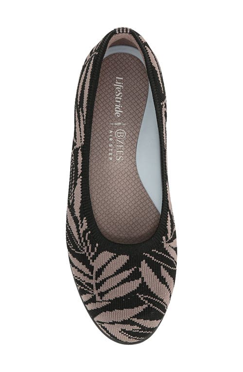 Bzees Kit Ballet Flat In Black Knit