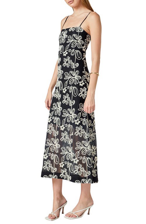 Endless Rose Embroidered Floral Open Stitch Dress