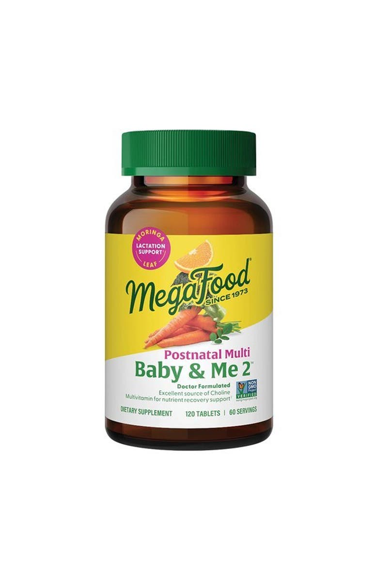 Baby & Me 2 Postnatal Multivitamin for Women Breastfeeding with Moringa Leaf, 120 Tablets, Main, color, None
