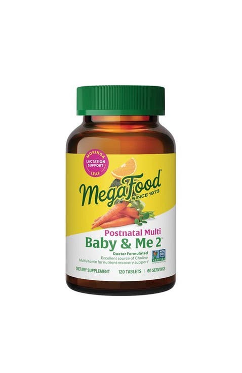 Baby & Me 2 Postnatal Multivitamin for Women Breastfeeding with Moringa Leaf, 120 Tablets