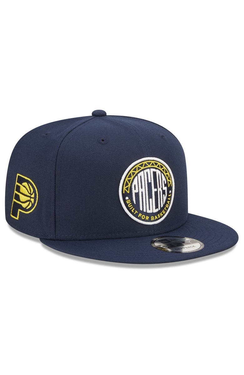 New Era Men's New Era  Navy Indiana Pacers 2022/23 City Edition  Official 9FIFTY Snapback Adjustable Hat, Alternate, color, 