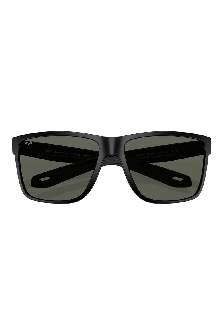 Broadbill II XL 58mm Sunglasses, Alternate, color, MATTE BLACK / GRAY