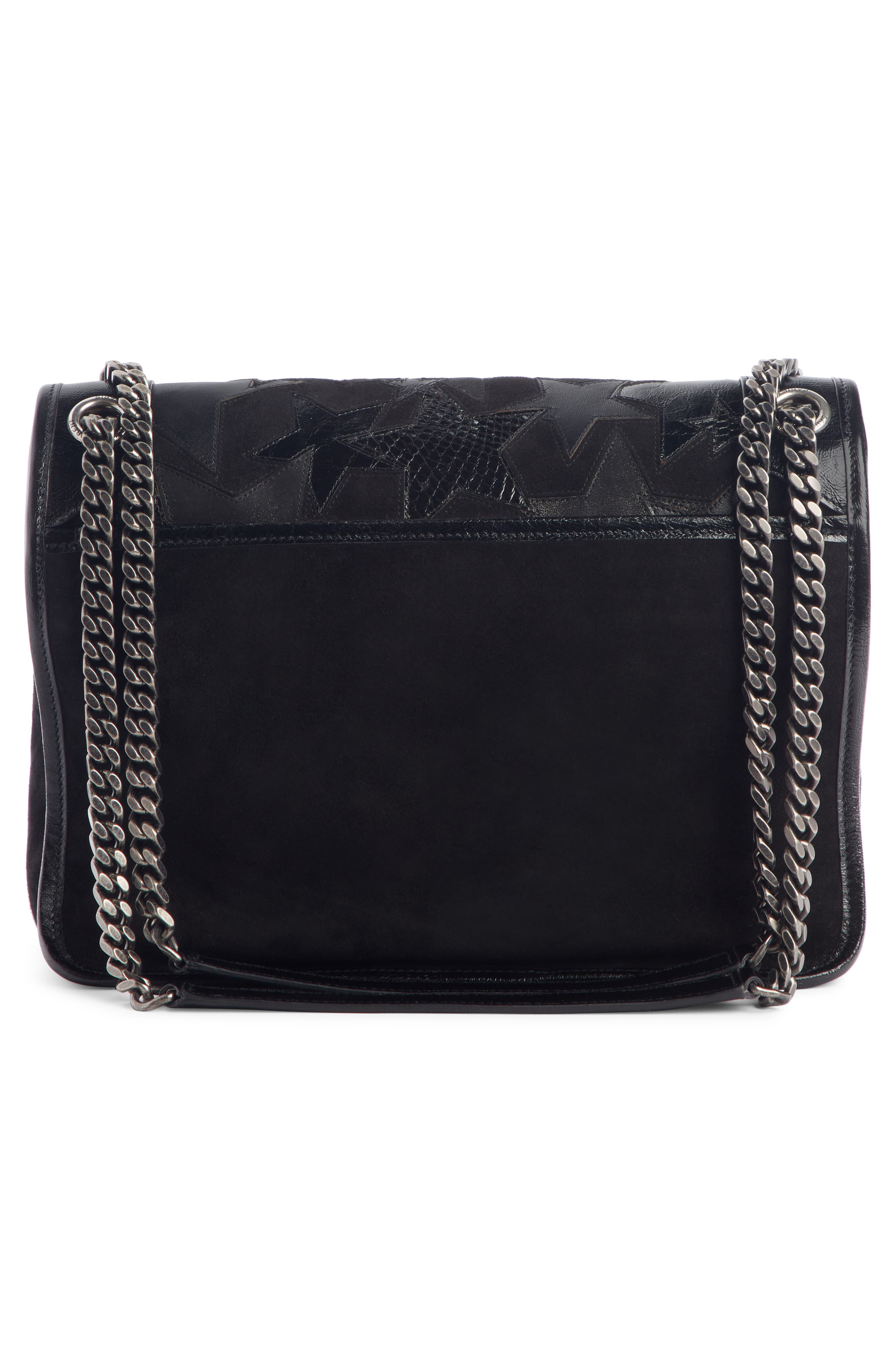 Saint Laurent Medium Niki Patchwork Suede Shoulder Bag, Alternate, color, 