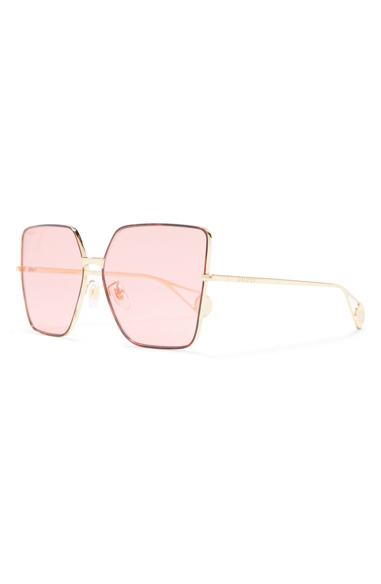 Gucci 61mm Square Sunglasses, Alternate, color,