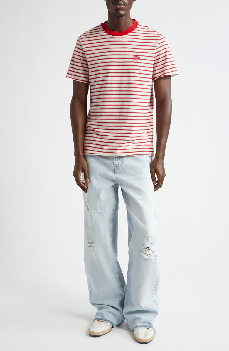 Golden Goose Journey Slim Fit Stripe Cotton T-Shirt, Alternate, color, 