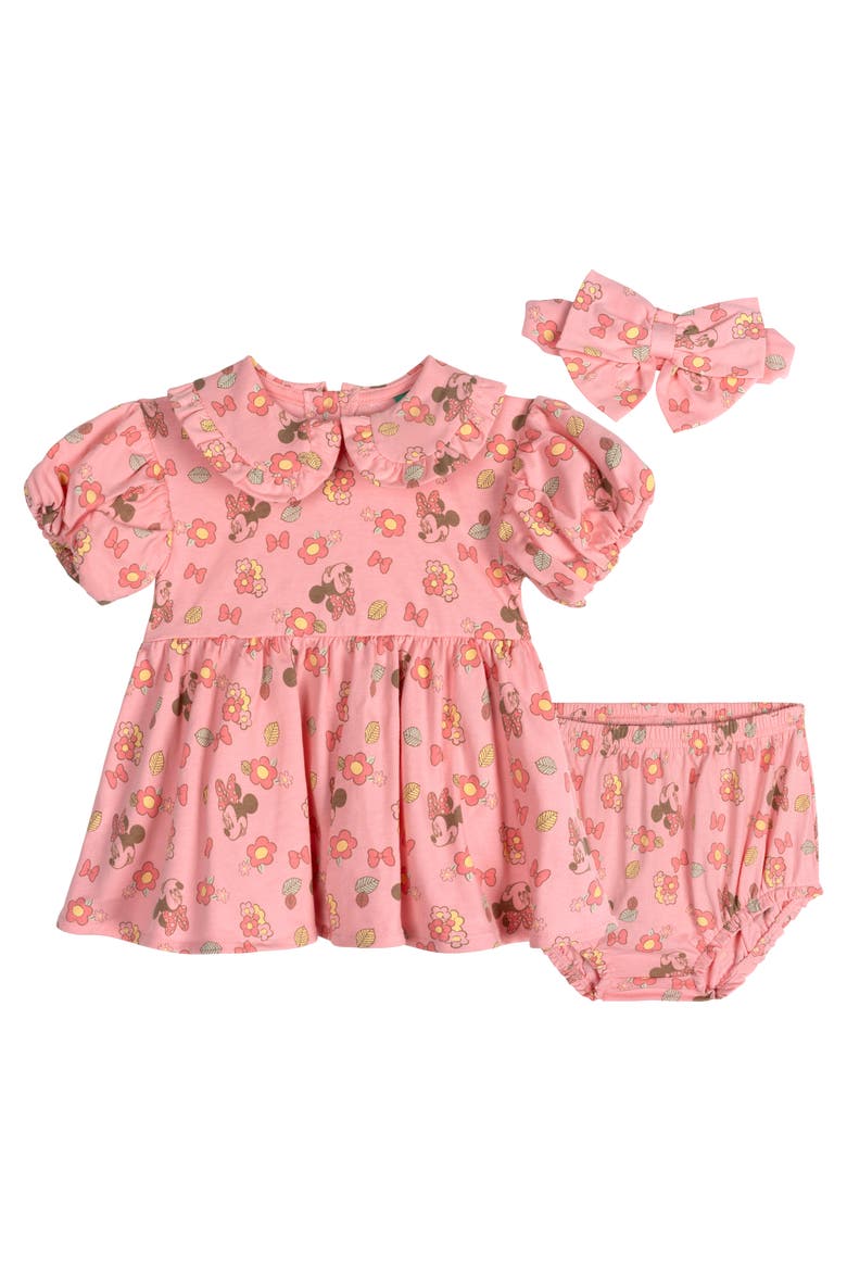 Minnie Mouse Dress and Bloomer Set, Main, color, Pink Minnie Mouse