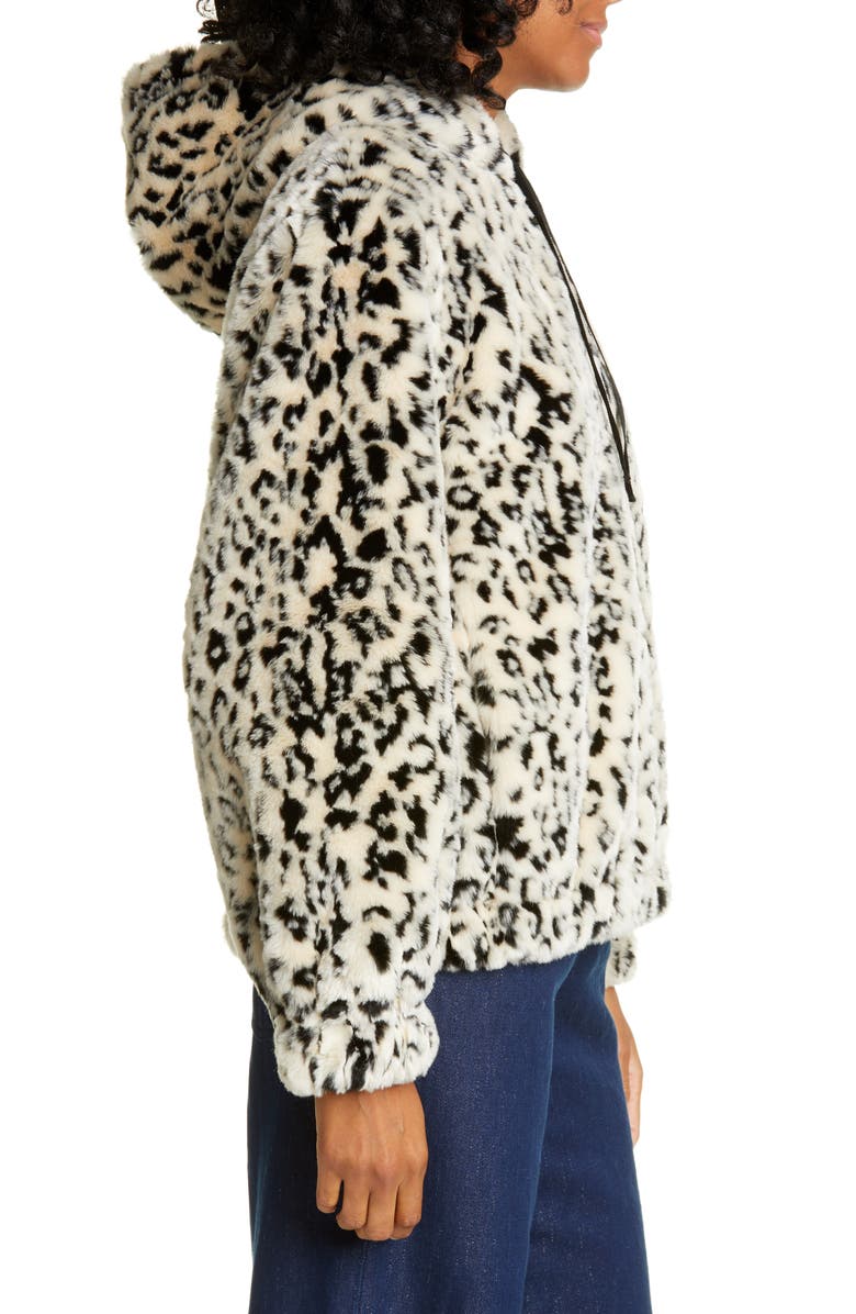 La Vie Rebecca Taylor Faux Fur Bomber Jacket, Alternate, color,