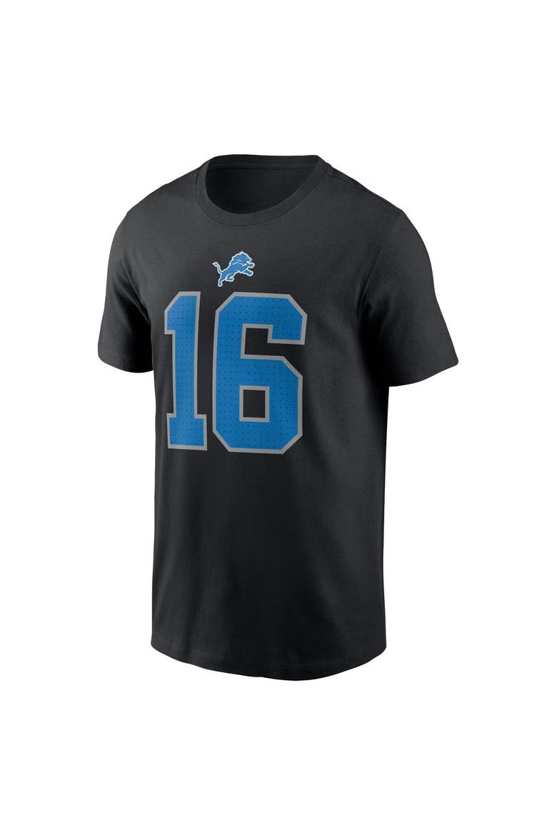 Men's Nike Jared Goff Black Detroit Lions Name & Number T-Shirt, Alternate, color, Black