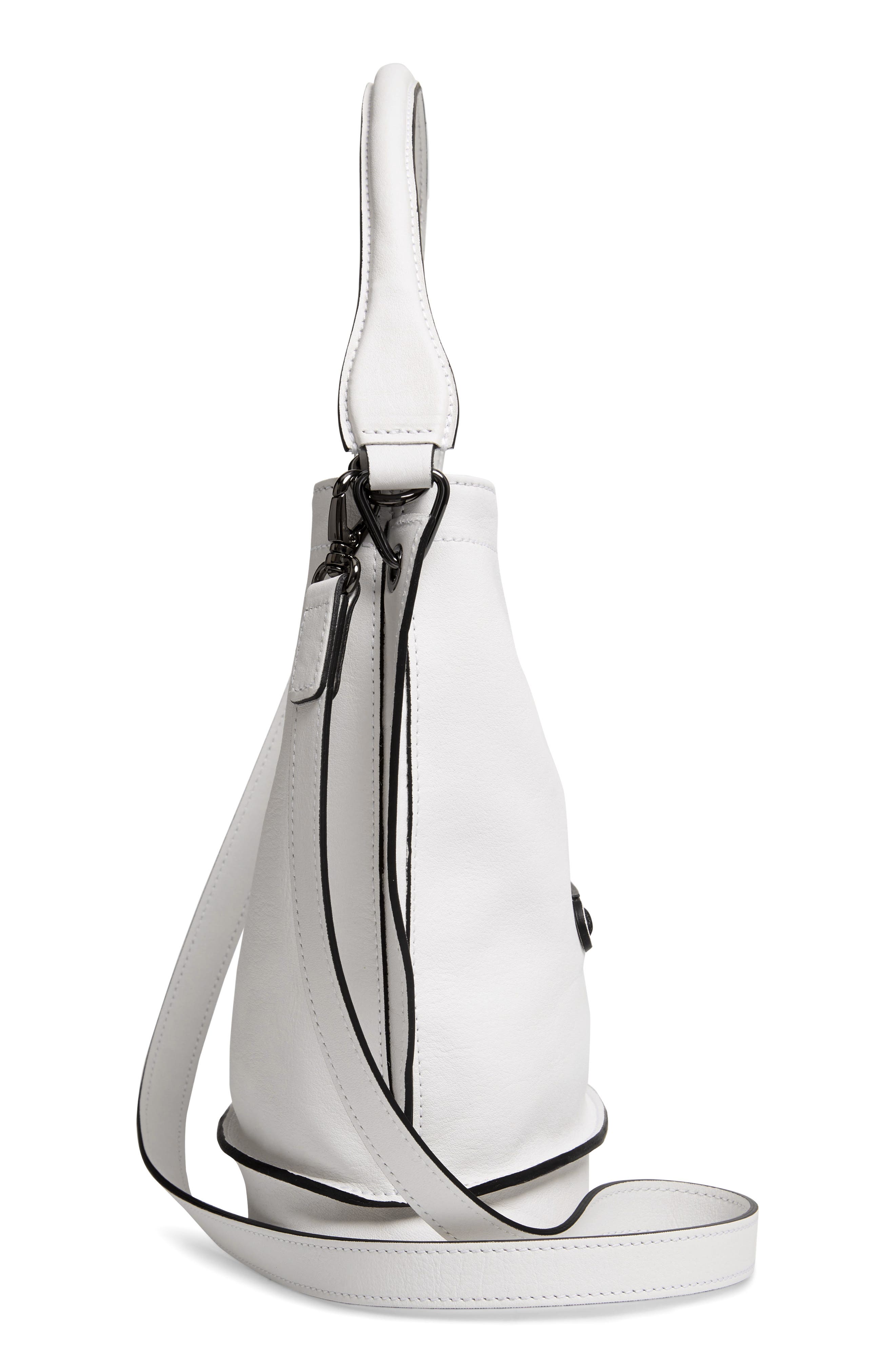 Longchamp '3D' Leather Crossbody Hobo, Alternate, color, 