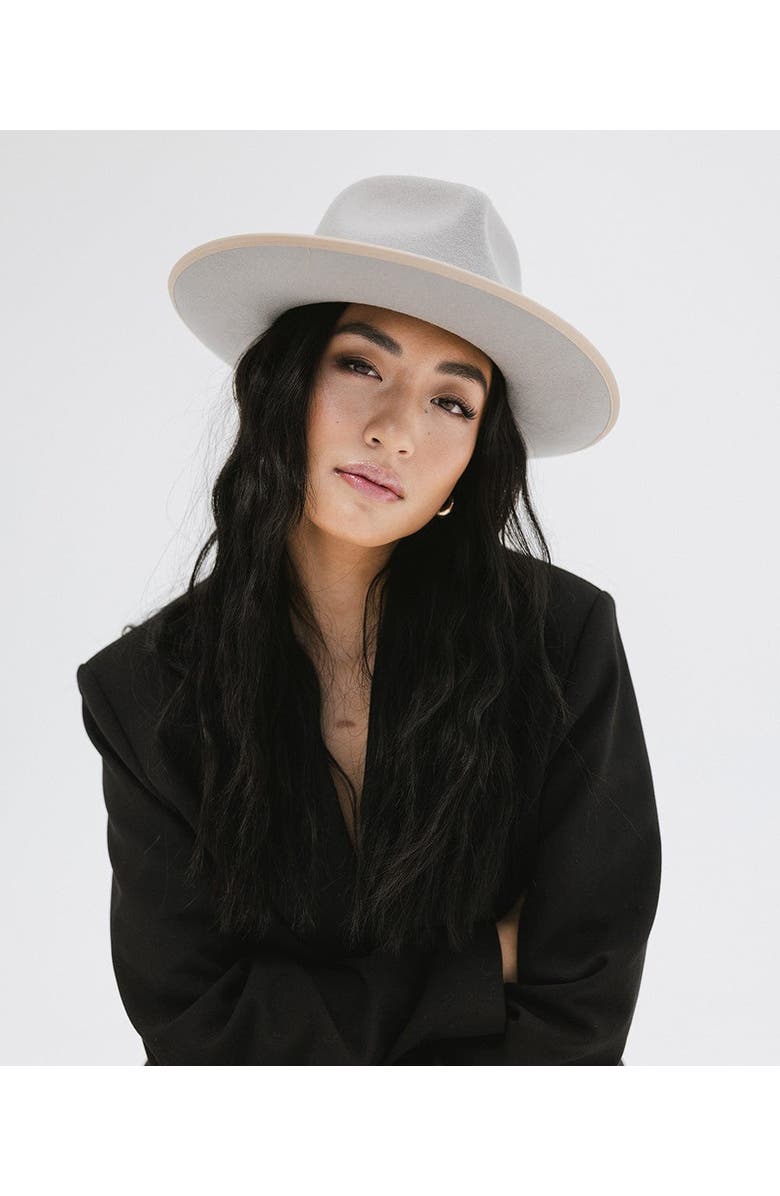 Gigi Pip Monroe Rancher Wool Fedora Hat, Alternate, color, Light Grey