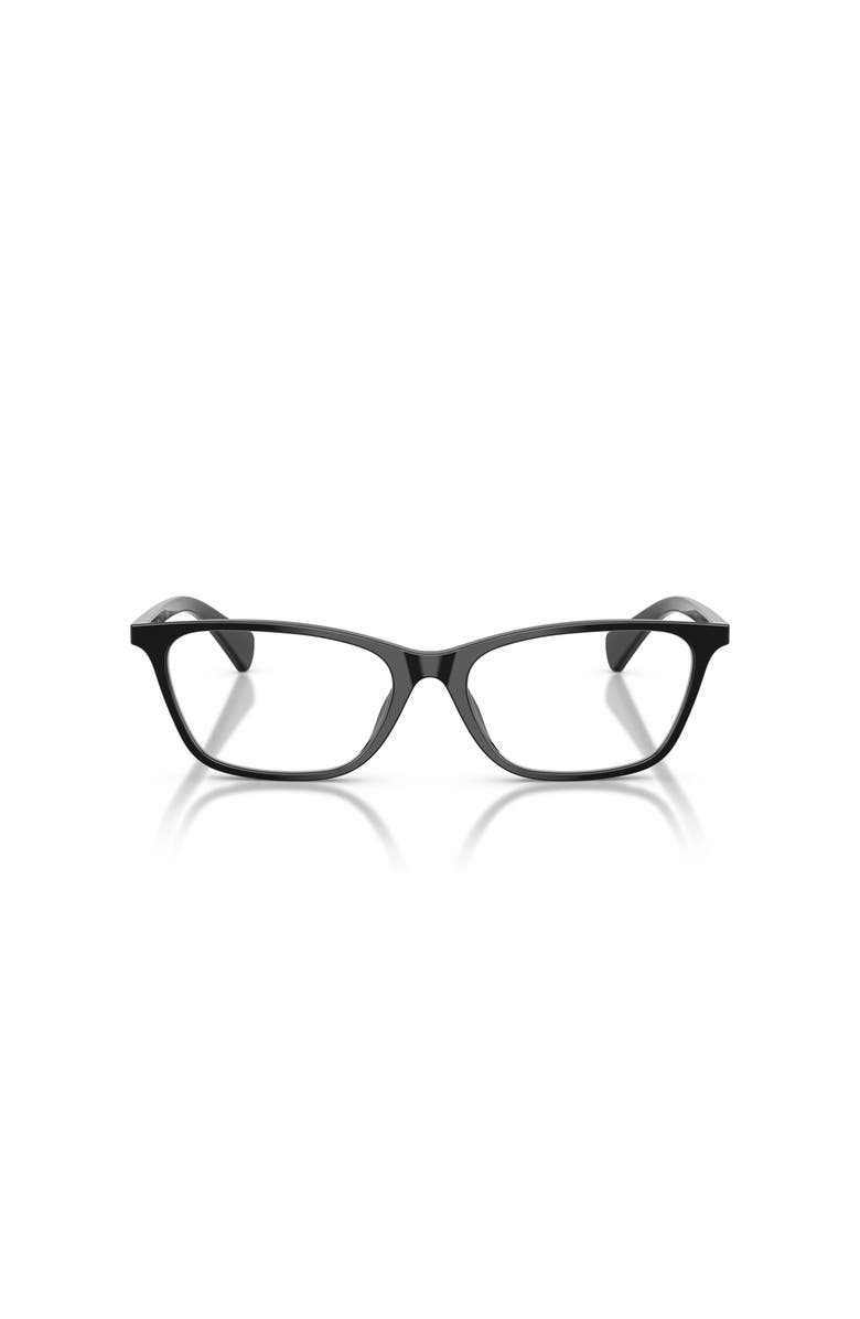 RALPH 55mm Rectangle optical glasses, Alternate, color, Black
